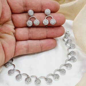 Zircon Stone, Tone Polish Silver Polish Stylish Design