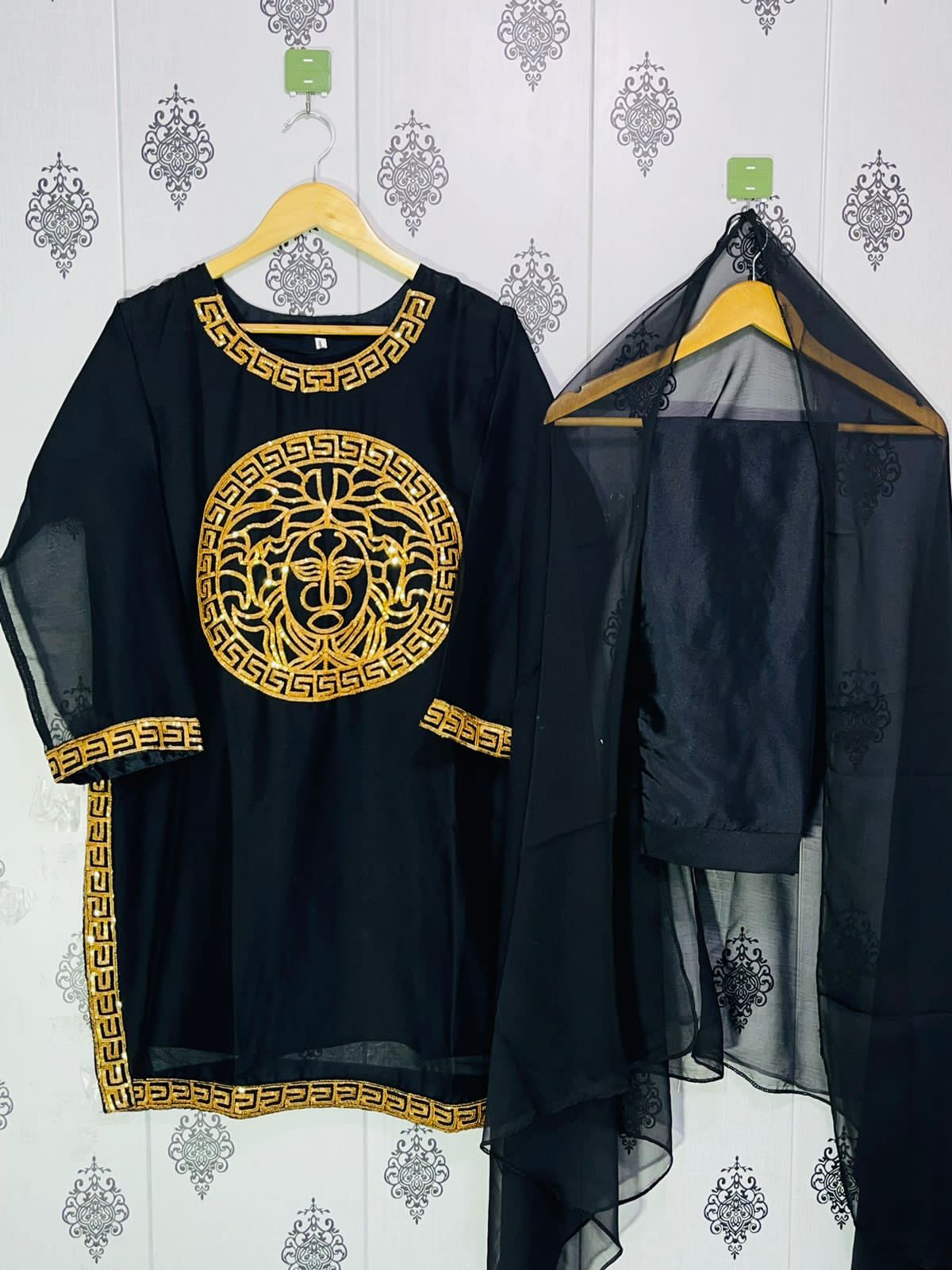 Chiffon 3Pc with (3)