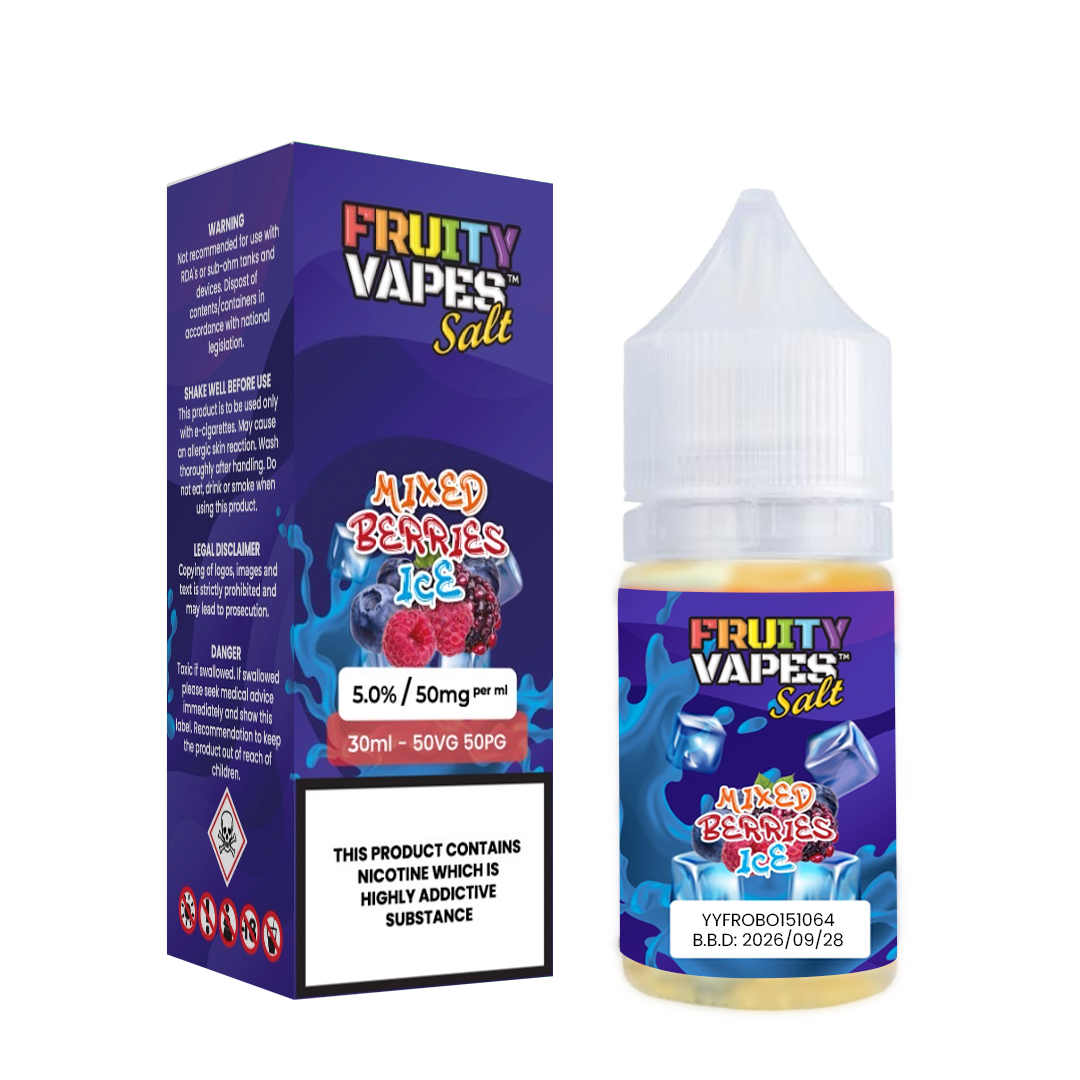 Mixed Berries Ice FruityVapes Nic Salt