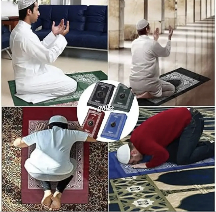 "Portable Travel Prayer Mat - Compact, Pocket-Friendly Safri Janamaz for Muslims | Lightweight Janamaz Carpet"